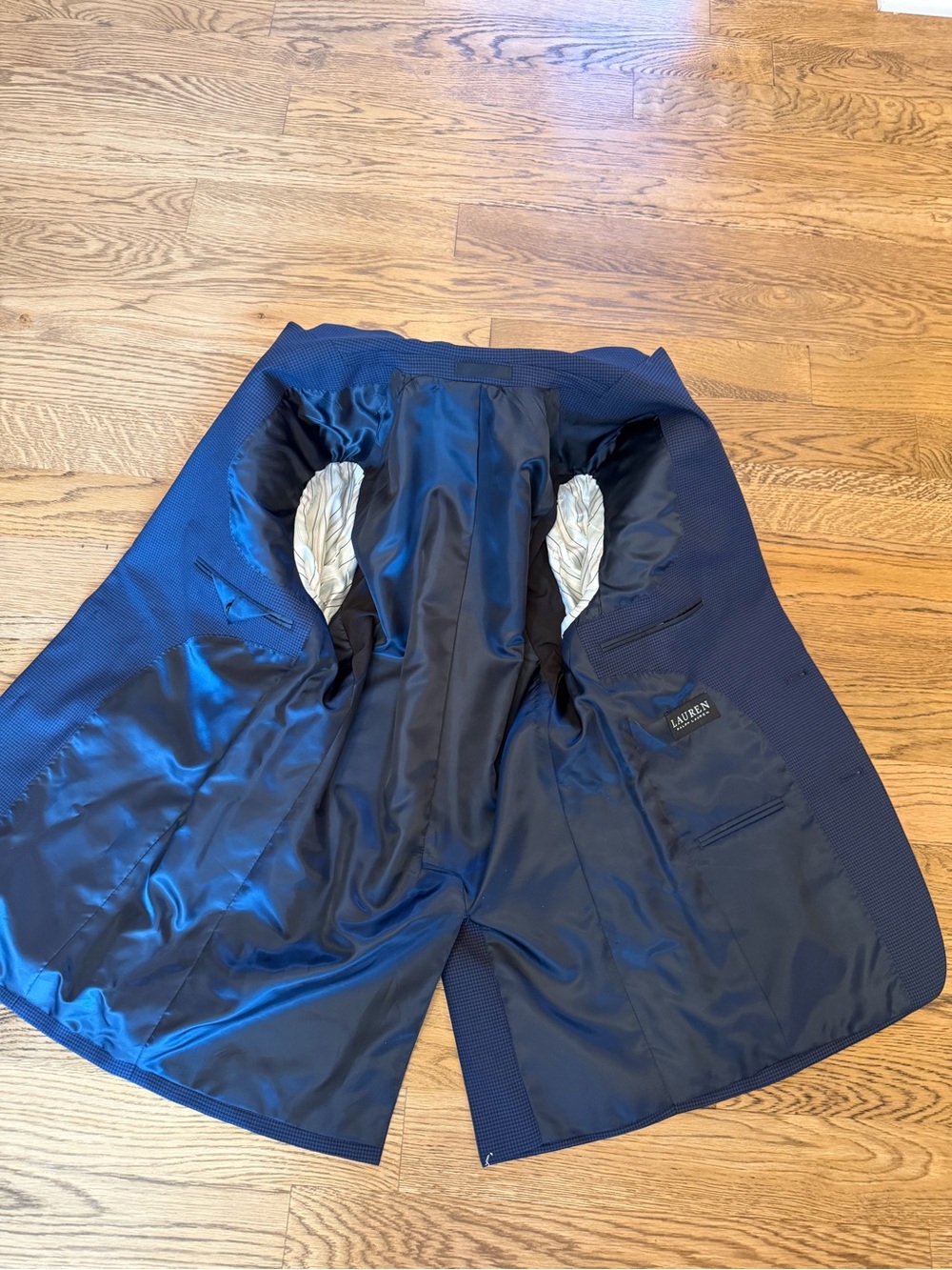 Ralph Lauren Navy Blue Textured Sport Coat 36R - Picture 6 of 7